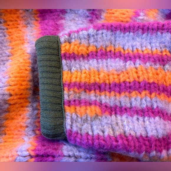 NWT Free People Pink Tiger Knit Duster - Picture 9 of 10